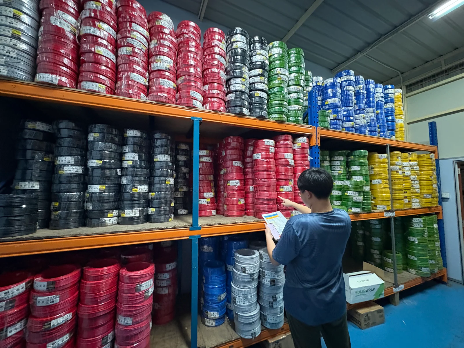 Southern Cable inventory at the Vertex warehouse in Batam