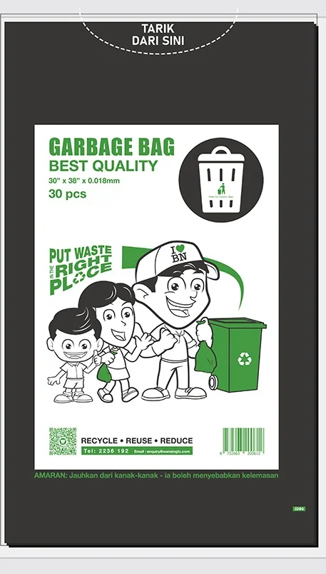 Sanipak polyethylene garbage bags — 1