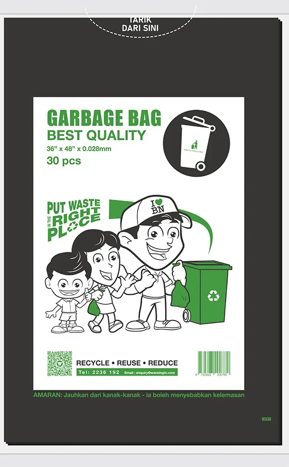 Sanipak polyethylene garbage bags — 2